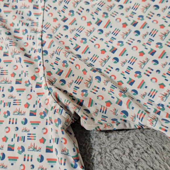 Men's Rhoback The VLookup Charts and Graphs Short Sleeve Performance Polo Large - Picture 9 of 10